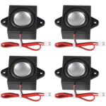 Dweii 4 PCS 4 Ohm 3 Watt Mini Speaker 4ohm 3w Loundspeaker Micro Speaker for Arduino with11mm Line Length JST-PH2.0mm-2 pin Terminal for Small El