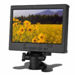 ASHATA 7 inch HDMI Monitor,1024 x 600 Monitor Screen Display with HDMI/VGA/AV Input,16:9, LED Backlight,Compact & Portable,for Raspberry Pi, Car