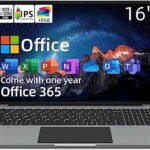 Jumper 16 Inch Laptop with Office 365, 93% Screen-to-body, 1920x1200 FHD IPS Display (16:10), Intel Celeron N4100 Notebook, 4GB DDR4 128GB Laptop