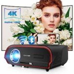 Daylight Projector 4K Indoor, 1100 ANSI Lumens Smart LED Projector with Android TV, Apps, 2.4G/5G WIFI, Bluetooth, Home Cinema Projector Support