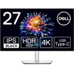 Dell U2723QE UltraSharp 27 Inch 4K UHD (3840x2160) Monitor, 60Hz, IPS, 5ms, 98% DCI-P3, HDR400, 3x USB-C, 2x DisplayPort, HDMI, 5x USB, RJ45, 3 Y