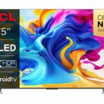 75C645K 75" QLED 4K Ultra HD HDR Android Smart TV (Google Assistant, Freeview Play, Dolby Atmos, Dolby Vision, HDR10+, 120Hz Game Accelerator, Mo