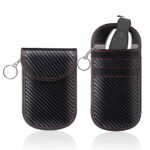 Nestling 2 Pack Signal Blocking Pouch, Attenuated Signal Keyless Entry Car Keys Case,Faraday Pouch for Car Keys,Rfid key pouch,Car Key Signal Blo