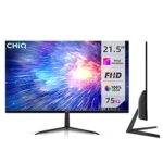 CHiQ 22P610FS 21.5 Inch Full HD (1920x1080) Monitor, 100% sRGB, 75Hz, Anti Glare, Ultra Slim, Metal Frameless,Tilt Adjustment, FreeSync/FPS, Low