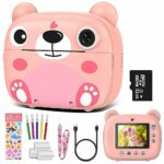 Gofunly Kids Camera, 2.4" Screen Instant Print Camera for Kids, 1080P Selfie Video Camera with 32G SD Card, Kids Digital Camera for Toddler Age 3