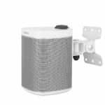 Allcam WSP1W Compatible play1 wall mount bracket for Sonos Play1 speaker w/tilt and swivel in White