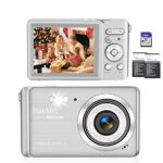 Digital Camera,30MP 18X Digital Zoom Vlogging Camera for YouTube with 32G Memory Card,Digital Cameras for Photography with 2 Batteries,Rechargeab