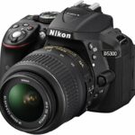 Nikon D5300 Digital SLR Camera with 18-55mm VR Lens Kit - Black (24.2 MP) 3.2 inch LCD with Wi-Fi and GPS (Renewed)