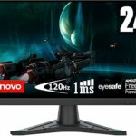 Lenovo G24e-20 24 Inches FHD (1080p) Gaming Monitor (VA, 120Hz, 1ms, HDMI, DP, AMD FreeSync, Eye Comfort) - Raven Black