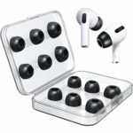 New bee AirPods Pro Replacement Ear Tips for AirPods Pro/AirPods Pro 2 (2nd Generation), Memory Foam Replacement Ear Tips Earbuds with Case for A