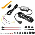 Range Tour Dash Cam Hardwire Kit Mini USB,12V-24V to 5V Car Dash Camera Charger Power Cord, 3 cores, 4 Types / 8 adapters and 6 fuses, Hard Wire