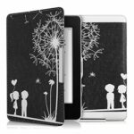kwmobile Case Compatible with Amazon Kindle Paperwhite Case - eReader Cover - Dandelion Love White/Black