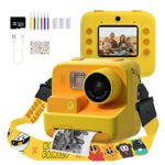 Kids Camera,Mafiti Kids Camera Instant Print 2.0 Inch 1080P HD Screen, Kids Digital Camera 48MP for Girls Boys Gifts with 32GB SD Card, 3 Rolls o