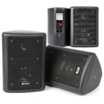 Wall Mount Speaker Set 5" (Black) Restaurant Bar Background Music