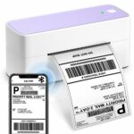 Bluetooth Shipping Label Printer 4X6 - Wireless Thermal Label Printer for Shipping Packages - Desktop Bluetooth Label Printer for Small Business,