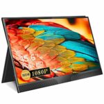 Portable Monitor EVICIV 15.6 Inch FHD 1920 x 1080 Portable Monitor, 60Hz 178° IPS Screen with USB Type-C Mini HDMI Built-in Speakers Gaming Monit