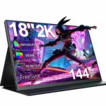UPERFECT Gaming Monitor 144Hz 18 Inch Portable Monitor 2K 2560x1600 with Freesync/HDR/100% sRGB, Matte Monitor with IPS /16:10 /300Nit Mini HDMI/