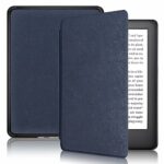 Case for Amazon Kindle 6" 2022, Shockproof Leather Shell Cover 11th Generation E-reader Protective Case - Slim Premium PU Leather Smart Cover wit