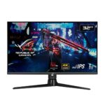 ASUS ROG Strix XG32UQ Gaming Monitor 32", 4K UHD (3840 x 2160), Fast IPS, 160 Hz (OC), 1 ms GTG, NVIDIA G-SYNC Compatible, FreeSync Premium Pro,