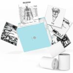 Phomemo M02 Pocket Printer - Mini Bluetooth Printer Portable Photo Printer with USB Cable, Compatible with Android&iOS for Journal Study Painting