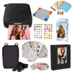 HP Sprocket Portable 2x3" Colour Instant Photo Printer (Black Noir) Starter Bundle