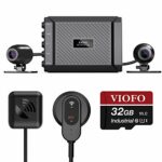 VIOFO MT1 Motorcycle Dash Cam Front and Rear 1080P Dual Channel Waterproof Motorbike Camera 170 Degree Angle, Built-in WiFi, GPS, G-Sensor, Water