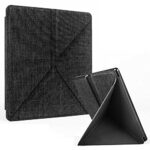 XYFCJK Kindle Oasis2 Stand Case - Fabric Pu Leather Fold Durable Cover, Solid Color Business Slimshell Anti-Drop Waterproof Case, E-Reader Access