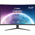 MSI G321CU Curved 4K Gaming Monitor - 31.5 Inch, 16:9 UHD (3840 x 2160), VA, 144Hz, 1ms, 1500R, FreeSync, DisplayPort 1.4a, HDMI 2.1, Wide Color