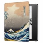 XYFCJK Kindle Oasis 2 Case - Slimshell Smart Cover With Auto Sleep Wake, Fashion Print Pu Leather Anti-Drop Waterproof Business Case, E-Reader Ac