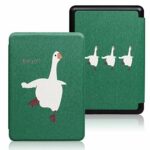 XYFCJK Cute Case For Kindle Paperwhite 5-6.8Inch (11Th Gen) 2021 Animal Printed Case, Signature Edition And Kids Editio Pu Leather Cover, E-Reade