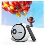 NexiGo Mini Portable Projector, [80 ANSI - Over 3000 Lux], up to 118", for Cartoon, Kids Gift, Movie Projector, Compatible with Full HD 1080P HDM