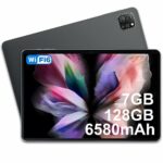 OSCAL 10 Inch Tablet Android 12 Tablets Pad70 WiFi, 7GB+128GB/TF 1TB, Quad Core, 1280×800 HD+ IPS Screen, 6580mAh, 13MP+8MP Camera, Wi-Fi 6, Scre