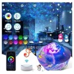 Lovedfgh Star Projector Starry Sky Projector, Star Projector Star Light Projector with Remote Remote Night Light Works with Google Assistant or A