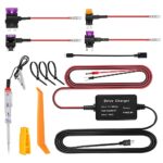 Gobesty Dash Cam Hardwire Kit, Nextbase Dash Cam Hardwire Kit, In Car Hard Wiring Kit Dash Camera mini/micro USB adpater, 12V 24V to 5V Car Dash