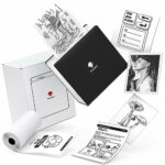 Phomemo M02 Pocket Printer - Mini Sticker Printer, 203dpi Thermal Photo Printer, Small Bluetooth Wireless Picture Printer, Portable Phone Printer