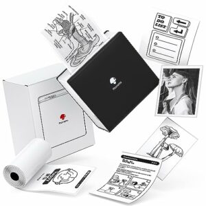 Phomemo M02 Pocket Printer - Mini Sticker Printer, 203dpi Thermal Photo Printer, Small Bluetooth Wireless Picture Printer, Portable Phone Printer