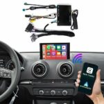 Road Top Wireless Carplay Android Auto Retrofit Kit for Audi A3 2013-2018 Year, Carplay Retrofit Kit Decoder, Support Mirror Link, Reverse Camera