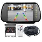 Reversing Camera Kit For Vans,Car Rear Reversing Camera Ip68 Waterproof Night Vision Device，7'' 1080P Hd Rear View Monitor Parking Assistance,For