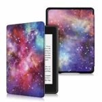 KOMI PU Leather Protective Case compatible with Kindle Paperwhite 4 E-Reader (10th Generation, 2018 Version), Ebook Protection Cover(galaxy)