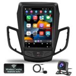 Apple Carplay Car Stereo Android for Ford Fiesta MK7 2009-2016 with Mirror Link, Rimoody 9.7 Inch Touch Screen Car Radio with GPS Navigation Blue