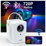 Mini Projector GammaBai JOY Portable Projector Full HD 1080P Supported, 4D Keystone Correction 5G WiFi Bluetooth Projector, Home Outdoor Phone Pr