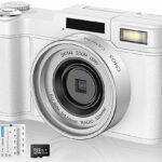 Digital Camera,UHD 4K 48MP Digital Camera for Photography,Vlogging Camera with 16X Digital Zoom 32GB Card 2 Batteries for Youtube, Tiktok