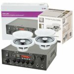 QTX Bluetooth Amplifier & Ceiling Speakers for Bathroom, Kitchen, Sauna