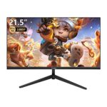 Pisichen PC Monitor 21.5 Inch Computer Monitor FHD Monitor(1920 x 1080), IPS, HDMI&VGA Ports, 3ms, 75Hz, 250 cd/m2, Frameless Monitor for Laptop