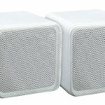 e-audio 4"" Full Range 80W Dual Cone Mini Box Speakers White