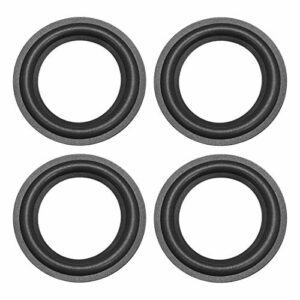 sourcing map 4.5" 4.5 Inch Speaker Foam Edge Surround Rings Replacement for Speaker Repair or DIY 4pcs