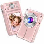 Digital Camera, Nsoela Vlogging Camera Rechargeable Digital Cameras FHD 1080P 44MP Compact Camera with 16X Digital Zoom, Portable Mini Camera wit