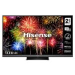 HISENSE 65U8HQTUK (65 Inch) Quantum Dot 1300-nit 4K HDR10+, 120Hz Dolby Vision IQ Mini-LED Smart TV with Disney+, Freeview Play and Alexa Built-i