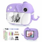 TIATUA Kids Camera Instant Print,Digital Camera for Kids with 20MP Dual Lens & 32G SD Card,No Ink Instant Camera & Video Camera,Photo Paper & Fun