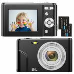 Digital Camera,1080P HD 36MP Compact Mini Video Camera 2.4 Inch Rechargeable Youtube Vlogging Camera with 16X Digital Zoom Pocket Camera for Begi